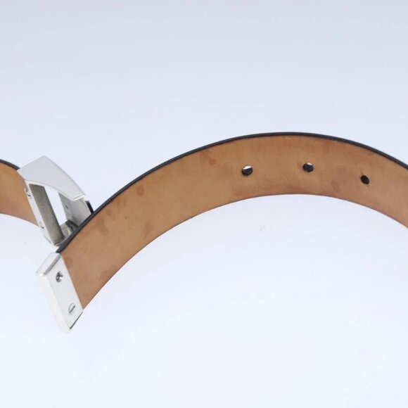 LOUIS VUITTON Ceinture Care Belt Leather Black LV Auth ti2451 - Picture 10 of 16